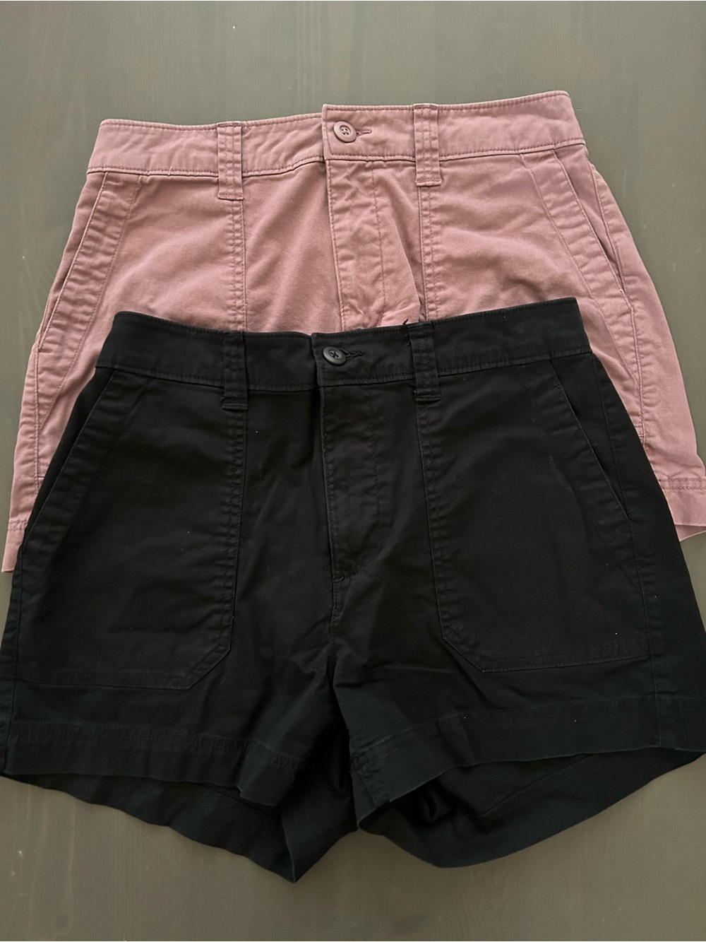 Old Navy High-Waist Shorts — Pink & Black Duo